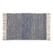 French Blue Textured Dobby Hand-Loomed Rug 2X3 Ft