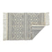 Natural And Gray Diamond Textured Hand-Loomed Rug 2X3 Ft