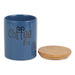 Blue Coffee/Sugar/Tea Ceramic Canister