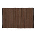 Multi Color Leather Brown Rag Rug 2x3ft