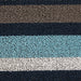 Blue And Gray Stripe Tufted Loop Textilene Mat 17.75X29.5