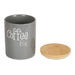 Gray Coffee/Sugar/Tea Ceramic Canister Set