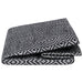 Paper Bin Diamond Basketweave Black/White Rectangle Large 17 x 12 x 12