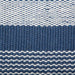 French Blue Cabana Stripe Recycled Yarn Rug 2X3 Ft