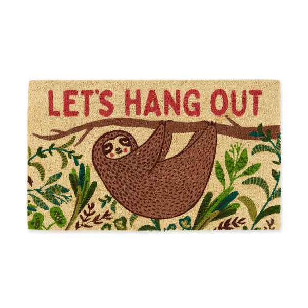 Hang Out Sloth Doormat
