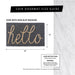Hello-Goodbye Engraved Doormat