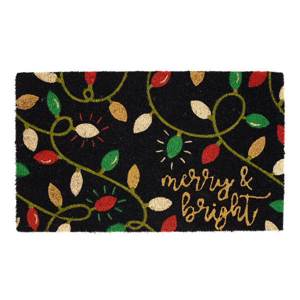 Merry And Bright Lights Doormat