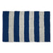 Navy/White Stripe Rag Rug 2X3Ft