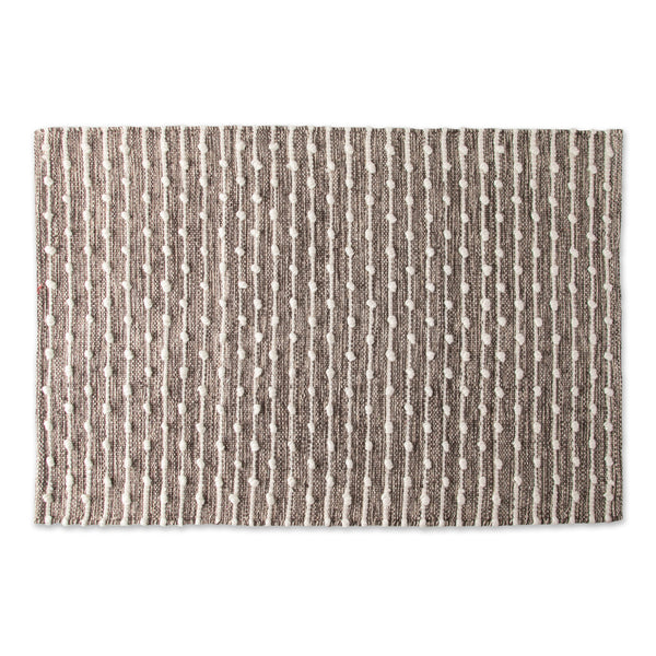Stone Recycled Cotton Loop Rug 2X3 Ft