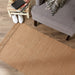 Stone & Off White 2-Tone Ribbed Rug 2Ft 6Inx6Ft