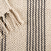 Gray Ticking Stripe Hand-Loomed Rug 2X3 Ft