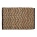Black With Natural Jute Chevron Hand-Loomed Rug 2X3 Ft