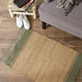 Artichoke With Natural Jute Stripes Hand-Loomed Rug 2X3 Ft