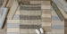 Brown Variegated Stripe Recycled Yarn Rug 2X3 Ft set of 2