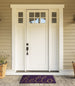 Purple Hello Doormat