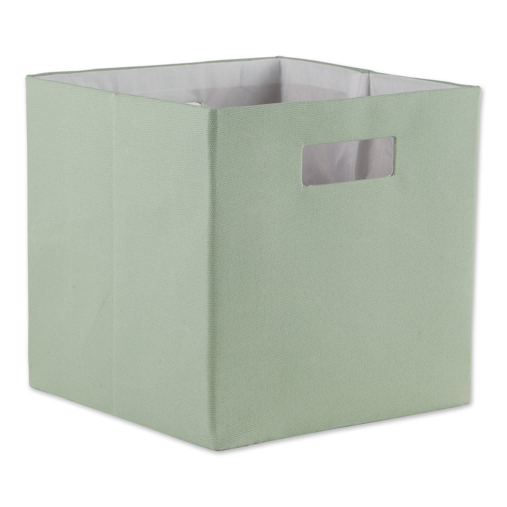 Polyester Cube Solid Mint Square 13 x 13 x 13