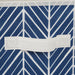 Nonwoven Polyester Cube Herringbone Nautical Blue Square 11 x 11 x 11 Set of 2