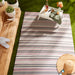 Natural Multi Tone Stripe Outdoor Rug 4X6 Ft