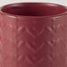 Barn Red Matte Retro Vine Texture Ceramic Canister Set