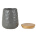 Gray Matte Dimple Texture Ceramic Canister Set