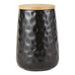 Black Matte Dimple Texture Ceramic Canister Set