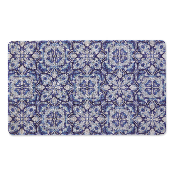 Blue Tile Tufted Mat 17.75X29.5