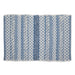 Stonewash Blue & White Hand-Loomed Paper Chindi Rug 2X3 Ft