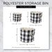 Polyester Bin Tri Color Stone Round Large