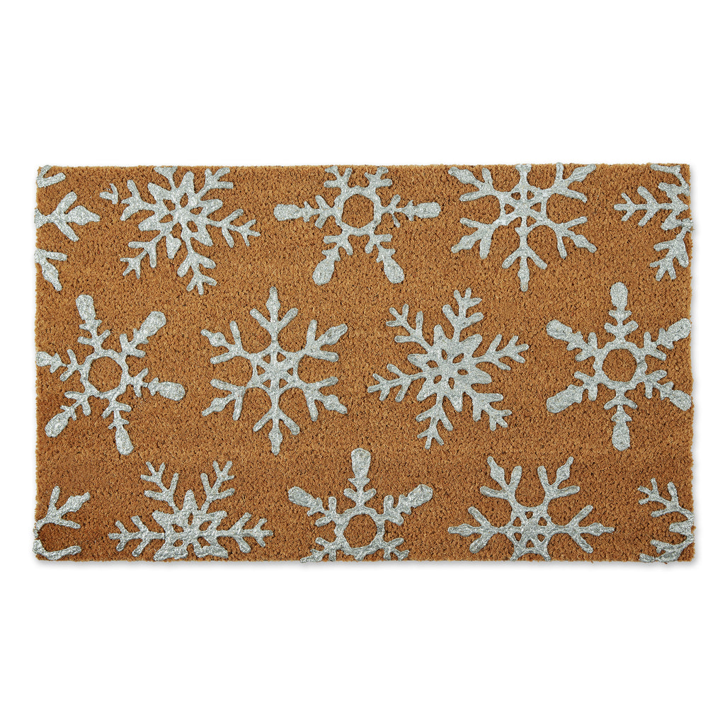 Silver Snowflakes Doormat