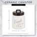 Black Ceramic Jar Canister