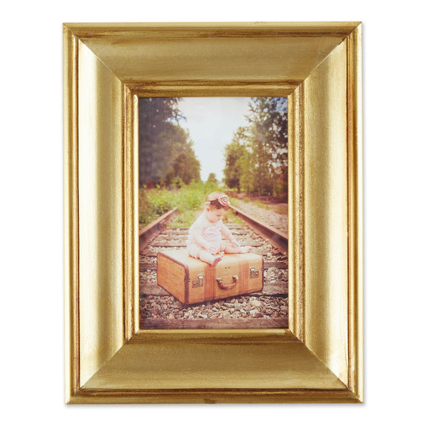 4 x 6 Antique Gold Rub Farmhouse Picture Frame