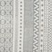 Gray Printed Off-White Hand-Loomed Shag Rug Runner 2Ft 3Inx6Ft