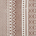 Cinnamon Printed Off-White Hand-Loomed Shag Rug 4X6 Ft