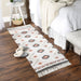 Gray And Blush Printed Off-White Hand-Loomed Shag Rug Runner 2Ft 3Inx6Ft