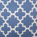 Lattice French Blue Rectangle Medium Polyester Bin