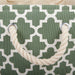 Lattice Artichoke Green Rectangle Small Polyester Bin