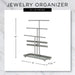 Gray 3 Tier Jewelry Organizer