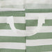 Laundry Hamper Stripe Artichoke Green Round
