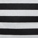Laundry Bin Stripe Black Rectangle Extra Large