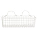 Antique White Wire Wall Basket Set of 2