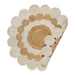 White And Natural Jute Braided Rug 3 Ft Round