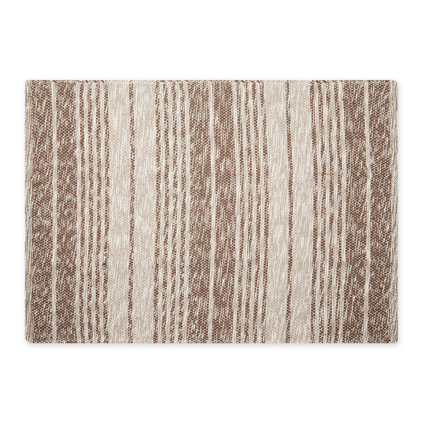 Variegated Leather Brown Recycled Yarn Rug 2X3 Ft