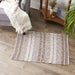 Variegated Leather Brown Recycled Yarn Rug 2X3 Ft