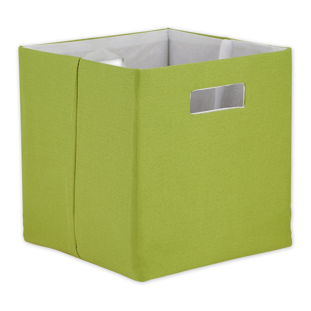 Polyester Cube Solid Avocado Square 11 x 11 x 11
