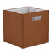 Polyester Cube Solid Cinnamon Square 11 x 11 x 11