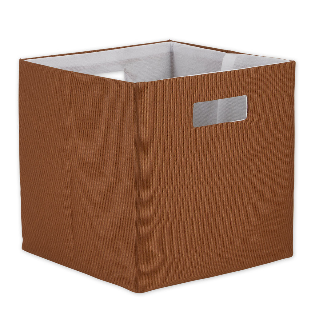 Polyester Cube Solid Cinnamon Square 13 x 13 x 13
