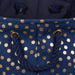 Dots Gold / Nautical Blue Rectangle Medium Polyester Bin
