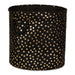 Polyester Bin Dots Gold / Black Round Large 15 x 16 x 16