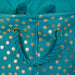 Polyester Bin Dots Gold / Teal  Round Large
