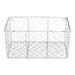 Small Antique White Chicken Wire Wall Mount Basket Set of 2